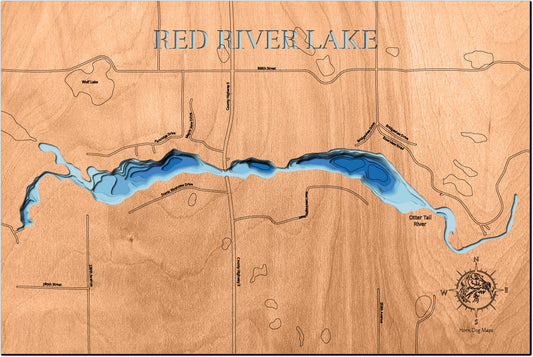 Red River Lake in Otter Tail County, Minnesota