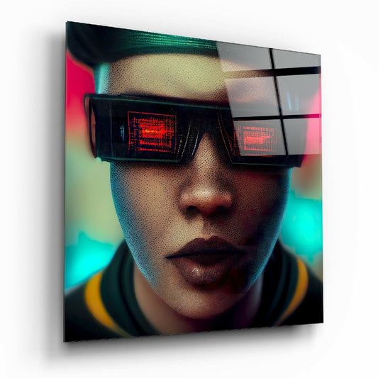 Virtual Life Glass Wall Art || Designer Collection
