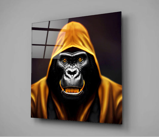 Angry Smile Glass Wall Art || Designers Collection