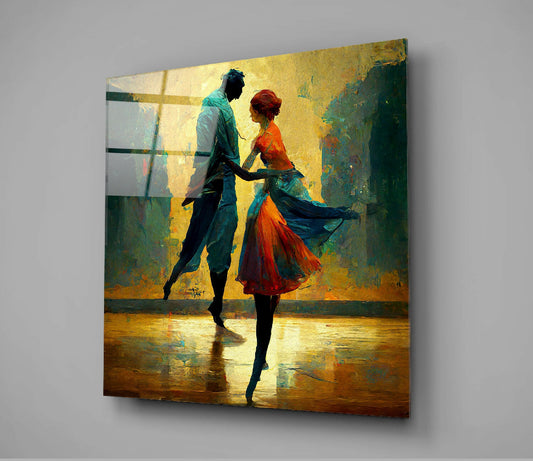 Dancing in the Rain Glass Wall Art || Designers Collection