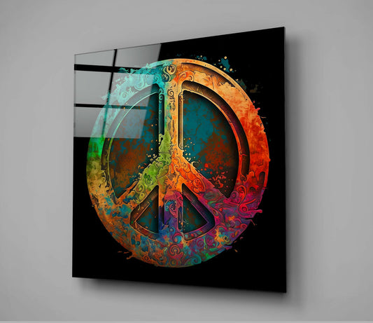 Peace Glass Wall Art || Designer Collection