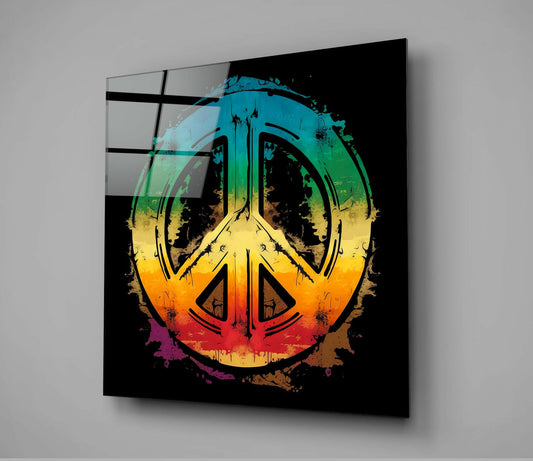 Peace Glass Wall Art || Designer Collection