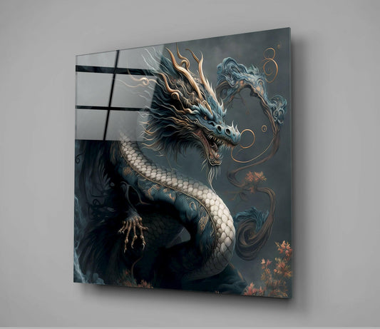 Dragon's Roar Glass Wall Art || Designers Collection
