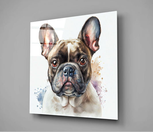 Cute Dog Glass Wall Art || Designers Collection