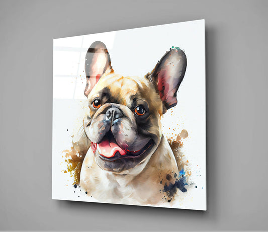 Cute Dog Glass Wall Art || Designers Collection
