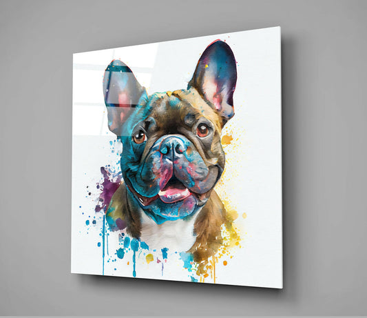 Cute Dog Glass Wall Art || Designers Collection