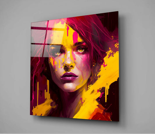 She Glass Wall Art || Designer Collection