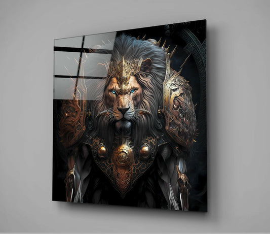 Lion King Glass Wall Art || Designer Collection