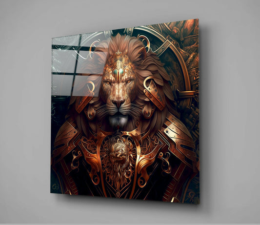 Lion King Glass Wall Art || Designer Collection
