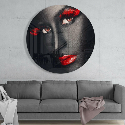 Colored Eyes Glass Wall Art