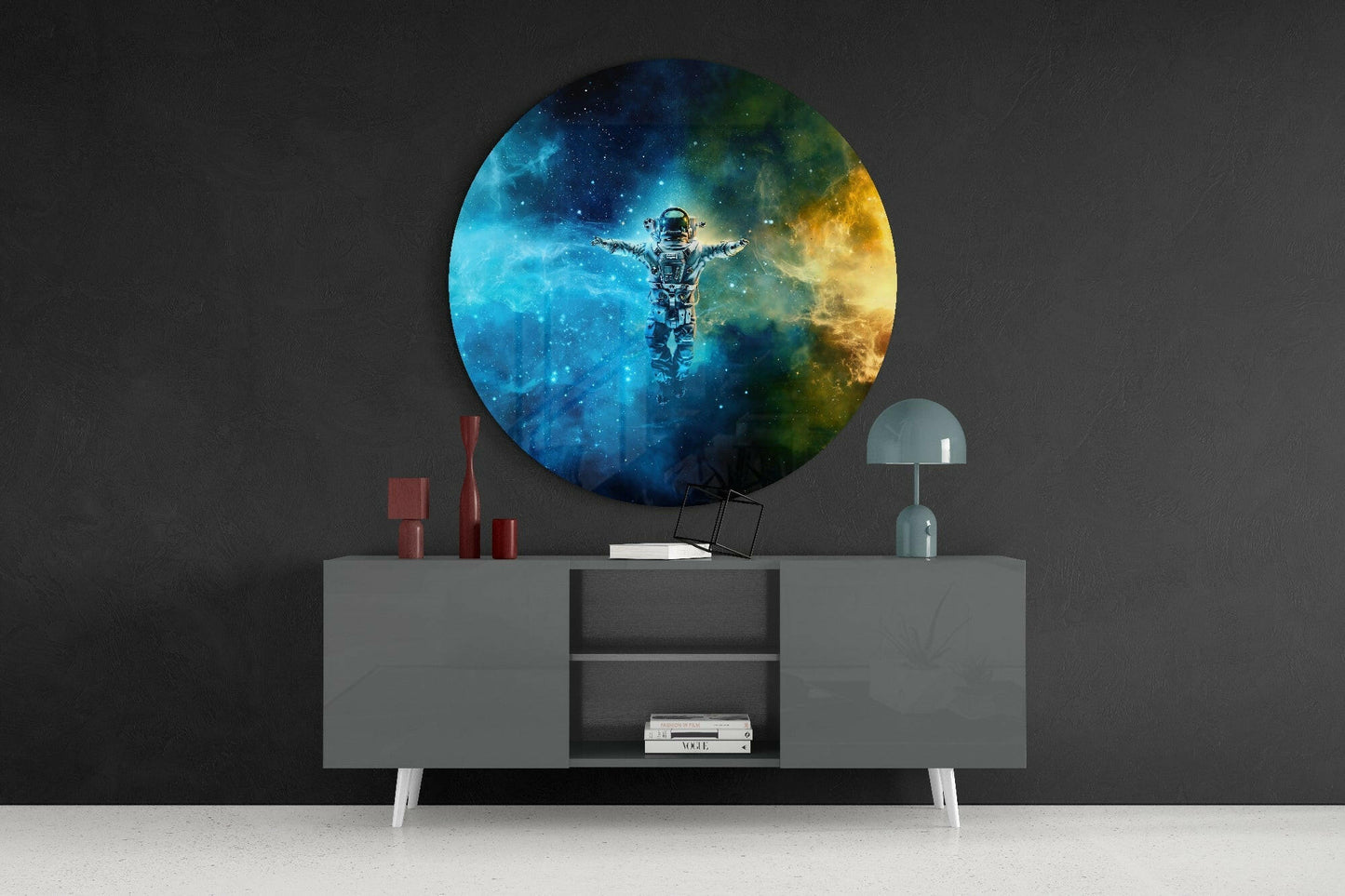 Astronaut Glass Wall Art