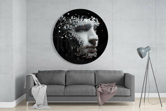 Being Human Glass Wall Art