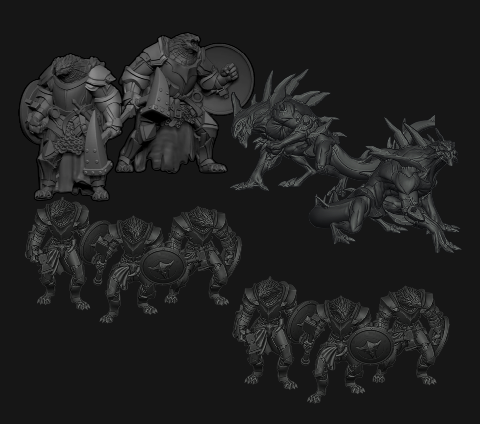 Dragon Army Faction Box: 6 Dragon Knights, 2 Dragon Kin, and 1 Dragon Champion Miniatures