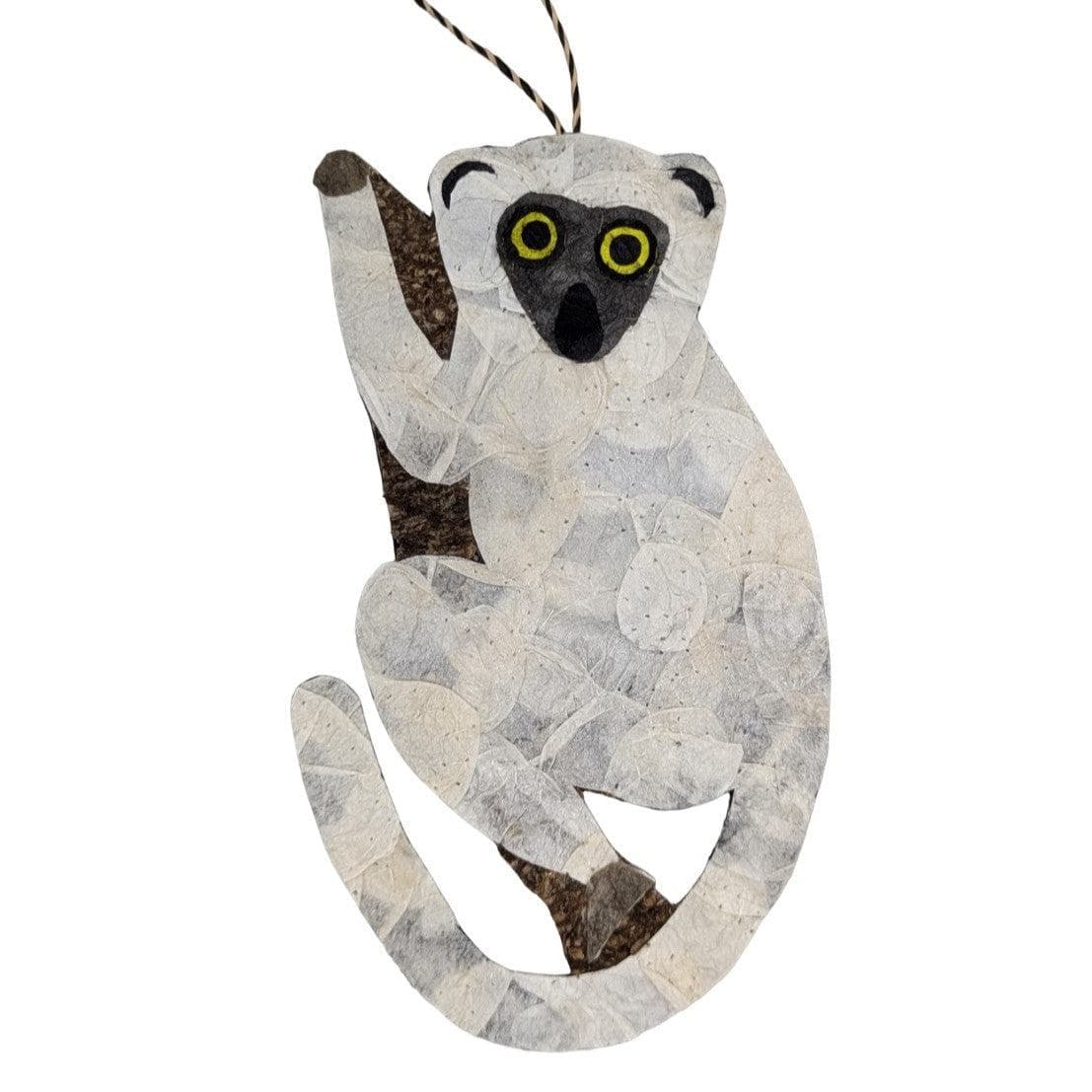 Silky Sifaka Lemur Ornament
