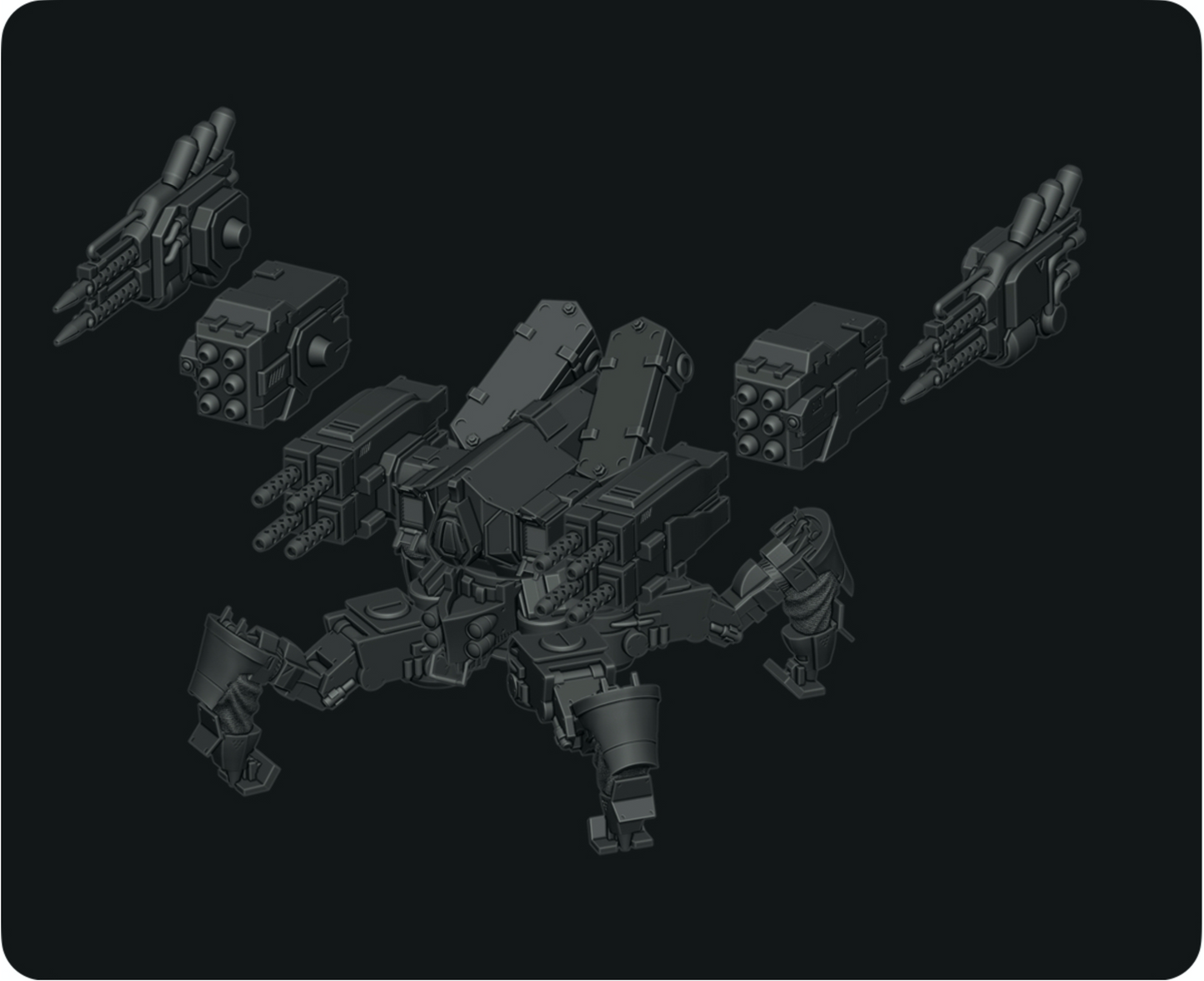 Mechanized Army Faction Box - Set of Detailed 3D Printed Miniatures for Tactical Warfare