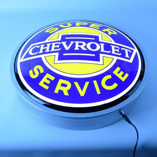 Super Chevrolet Service Backlit LED Sign (15")