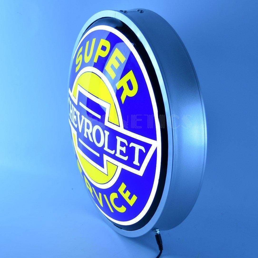 Super Chevrolet Service Backlit LED Sign (15")