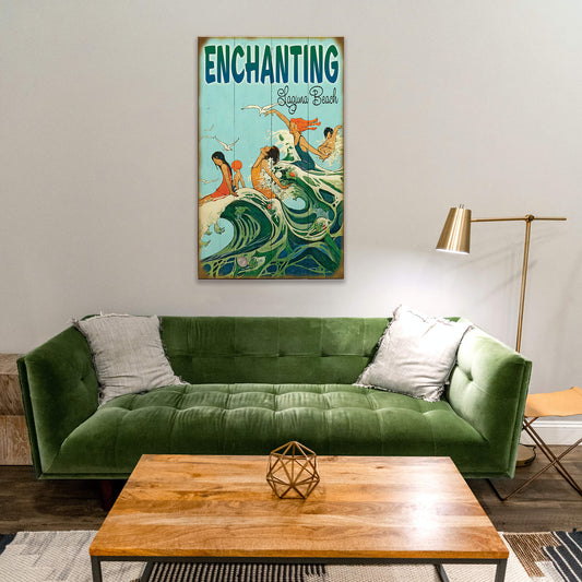 Enchanting Beach - Wood & Metal Wall Art