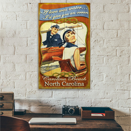 I'd Give You an Ocean - Wood & Metal Wall Art