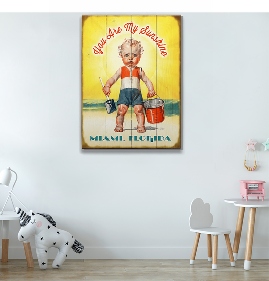 You Are My Sunshine- Wood & Metal Wall Art