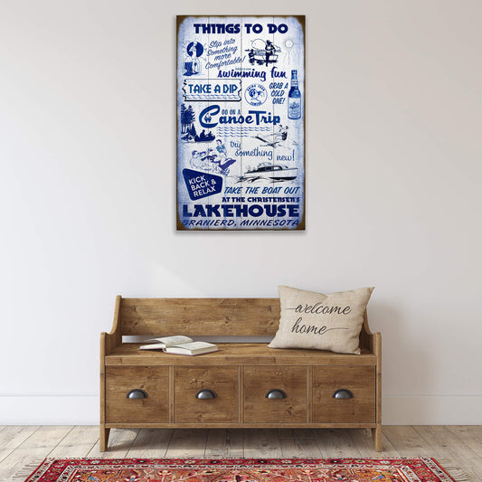 Things to do at the Lakehouse - Wood & Metal Wall Art