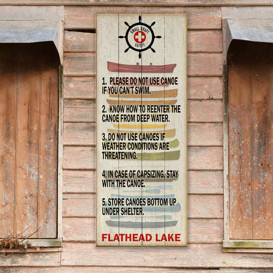 Small Craft Safety - Wood & Metal Wall Art