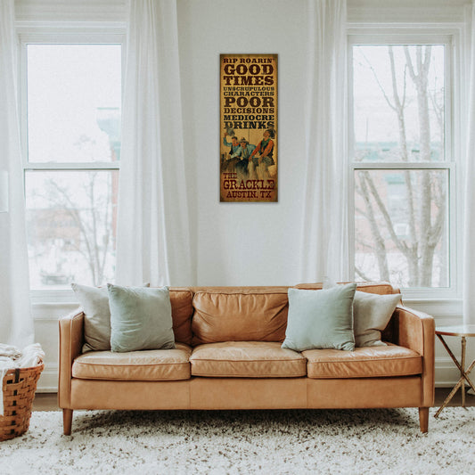 Rip Roarin' Good Times - Wood & Metal Wall Art