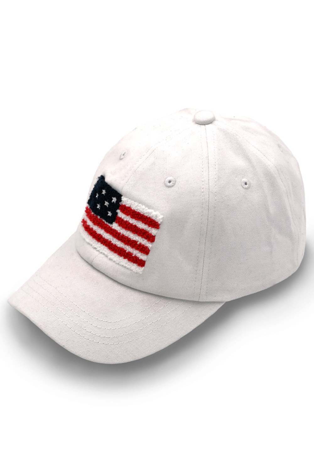 C.C American Flag Chenille Patch Baseball Cap