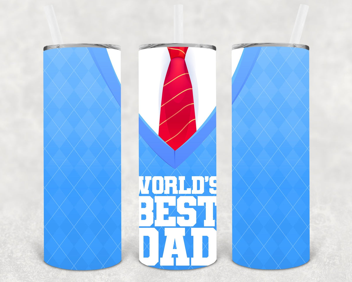 World's Best Dad 20 oz Skinny Tumbler