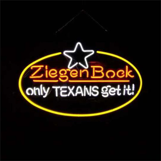 Ziegen Bock Only Texans Get it Neon Light Sign