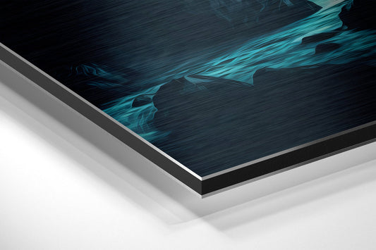 River Brushed Aluminum Dibond Wall Art