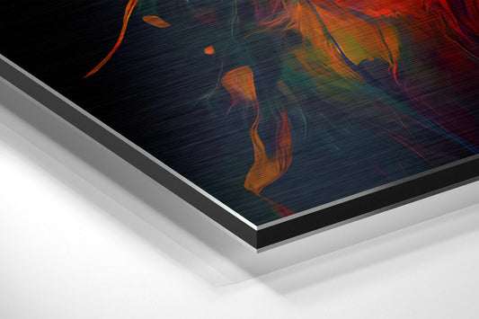 Lion Brushed Aluminum Dibond Wall Art