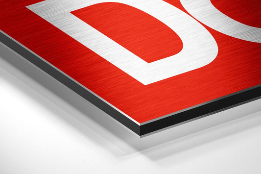 Get Shit Done Brushed Aluminum Dibond Wall Art