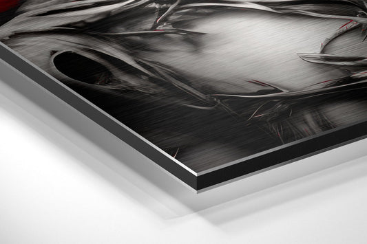 The Warrior Brushed Aluminum Dibond Wall Art
