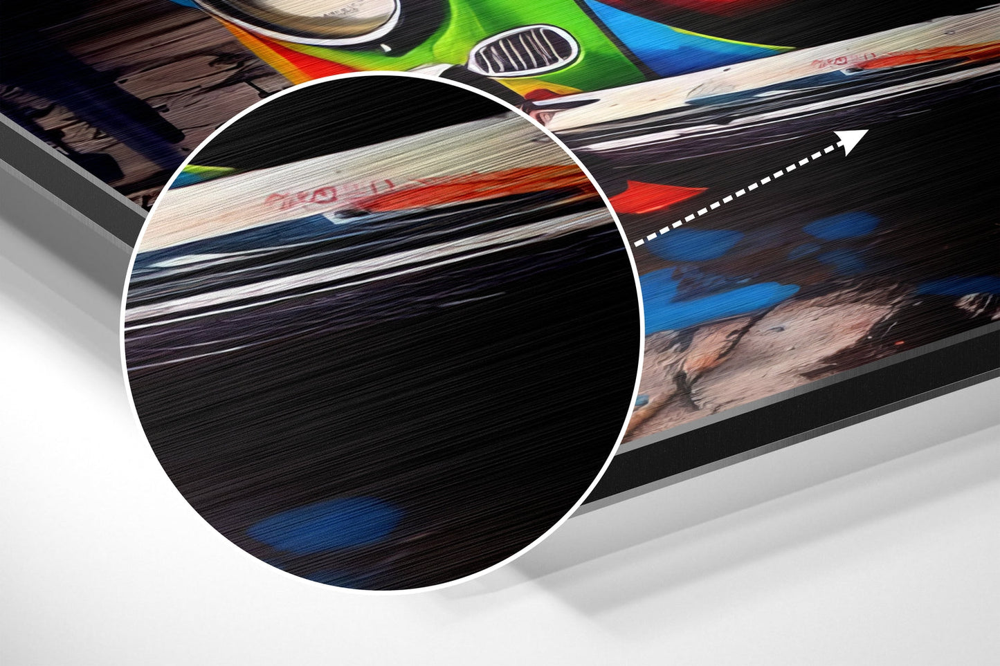 Vw Brushed Aluminum Dibond Wall Art