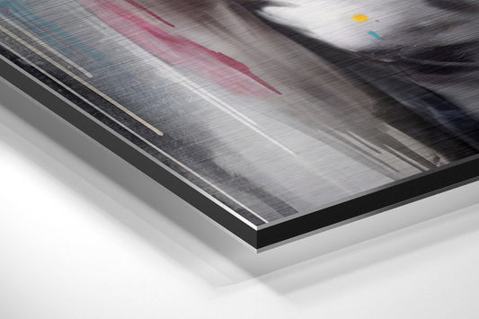 Woman Brushed Aluminum Dibond Wall Art