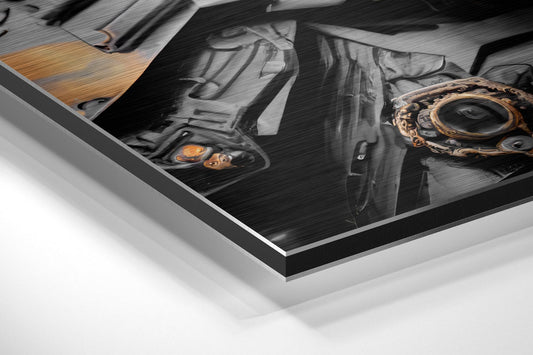 Darth Wader Brushed Aluminum Dibond Wall Art