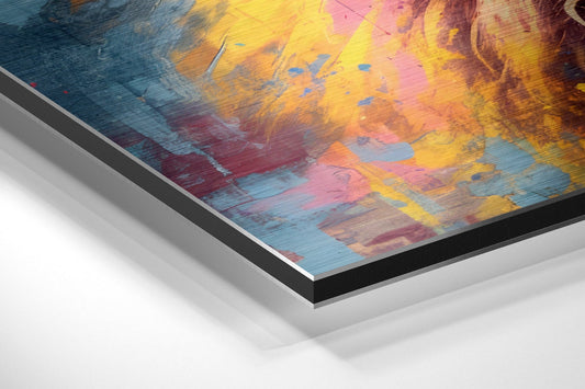 Cool Lion Brushed Aluminum Dibond Wall Art
