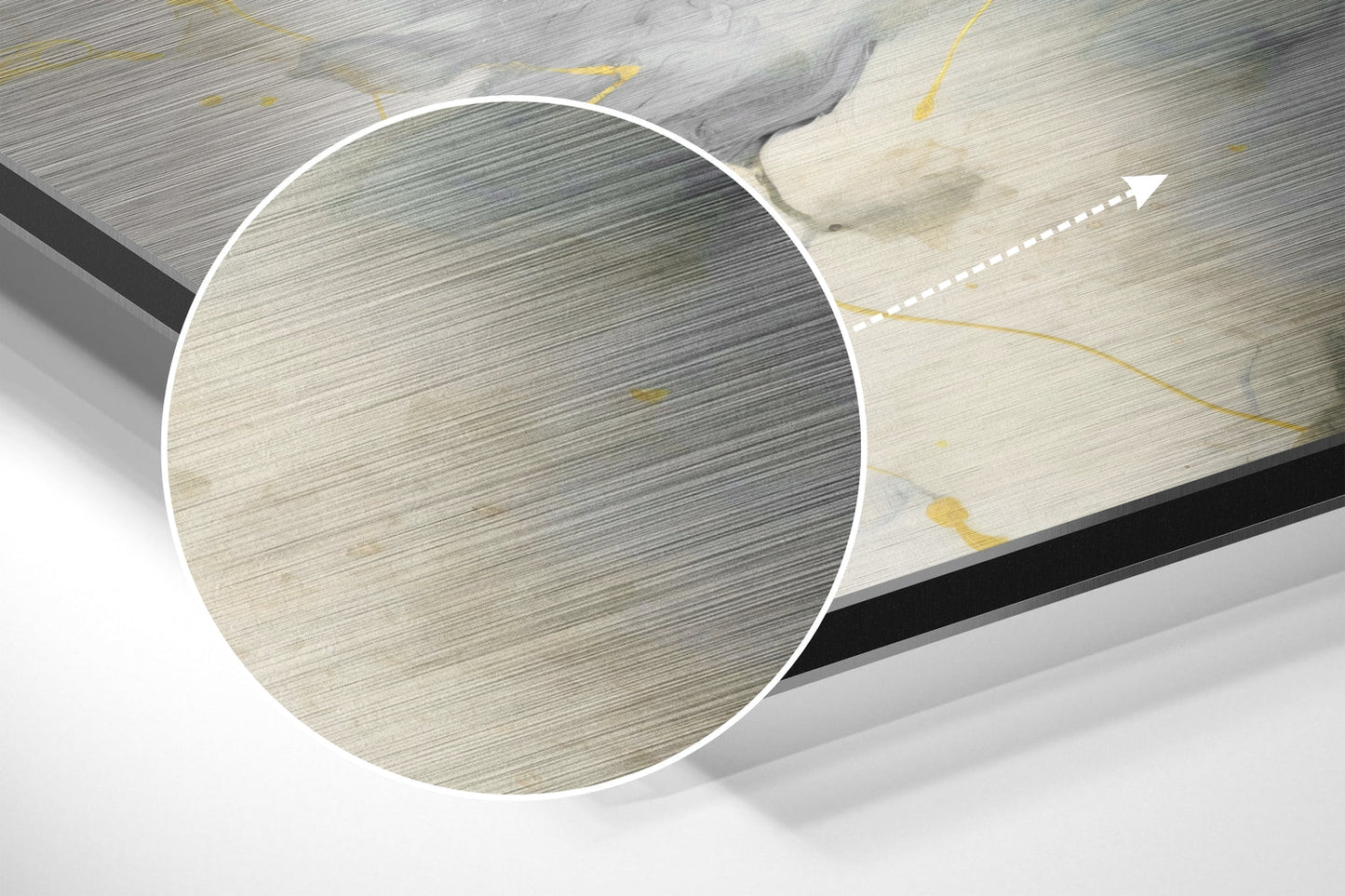 Marbleous Brushed Aluminum Dibond Wall Art