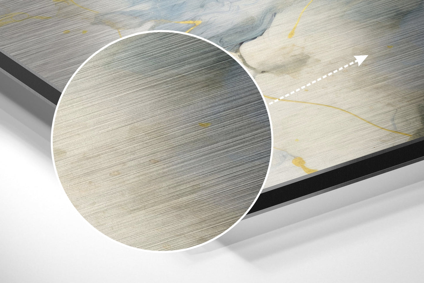Marbleous Brushed Aluminum Dibond Wall Art