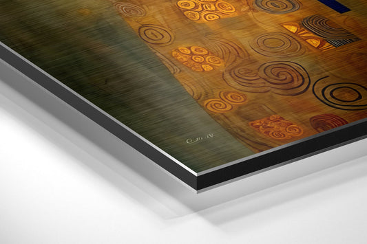 Klimt Brushed Aluminum Dibond Wall Art