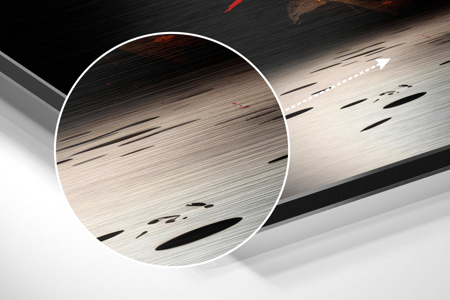 Bull Brushed Aluminum Dibond Wall Art