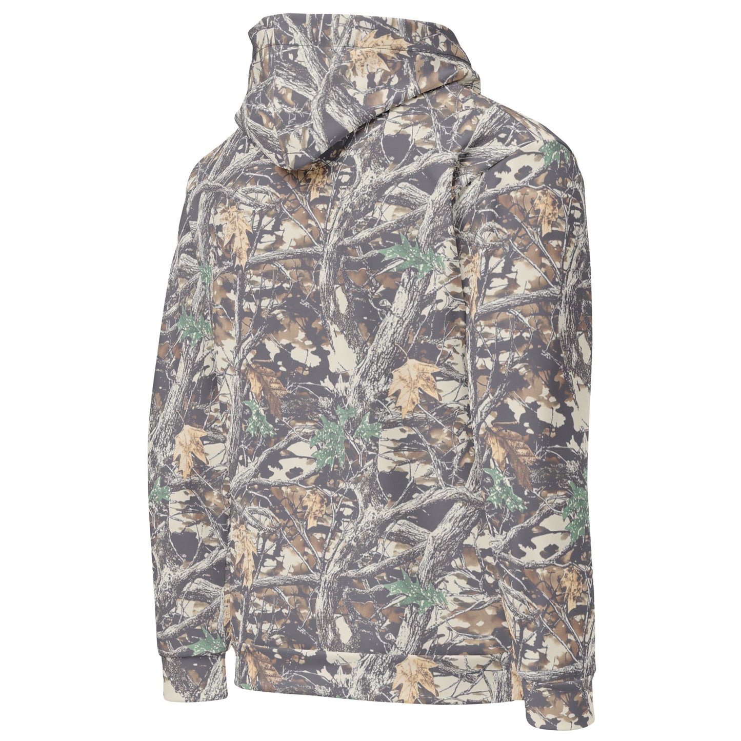 Faded Camouflage Wide String Hoodie