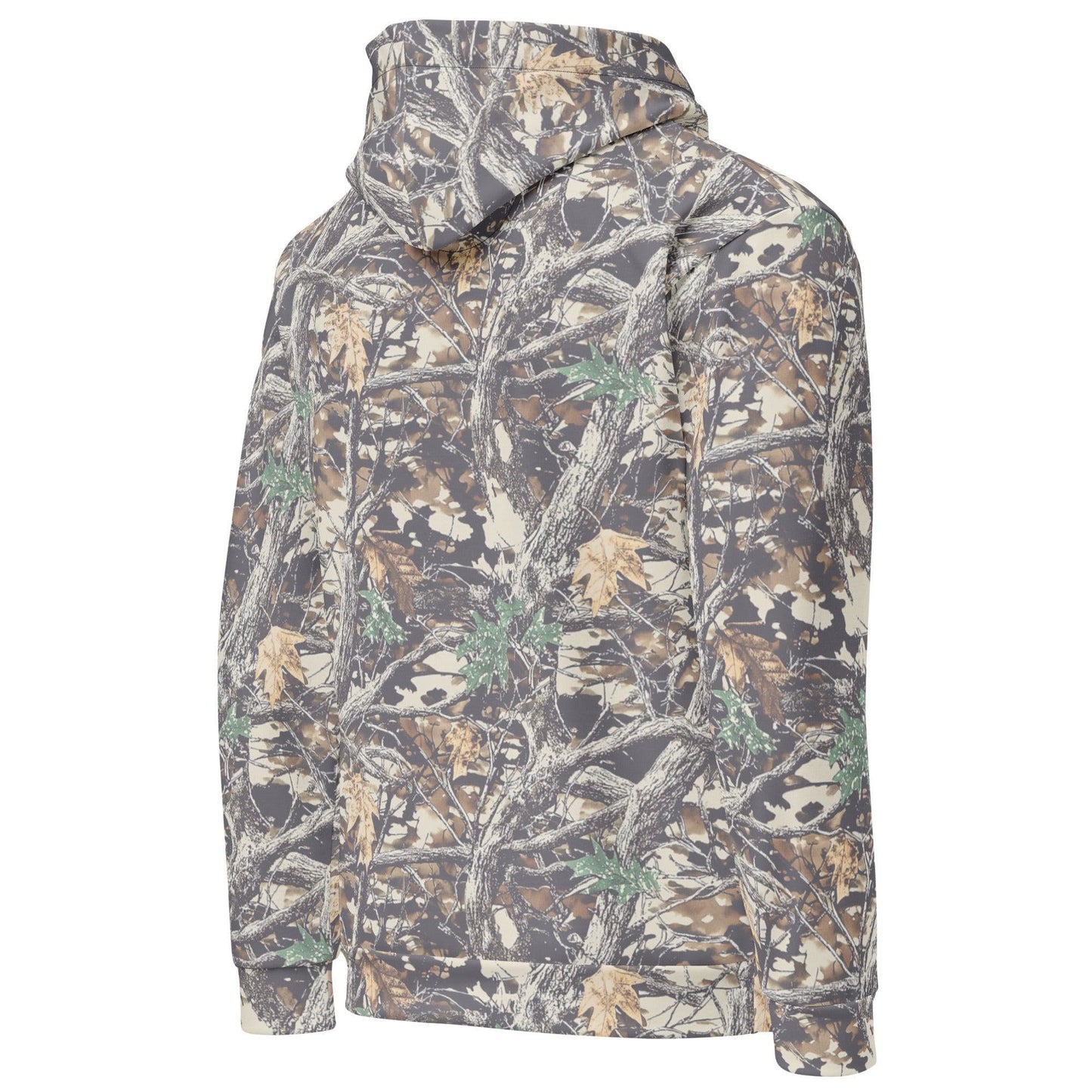 Faded Camouflage Wide String Hoodie