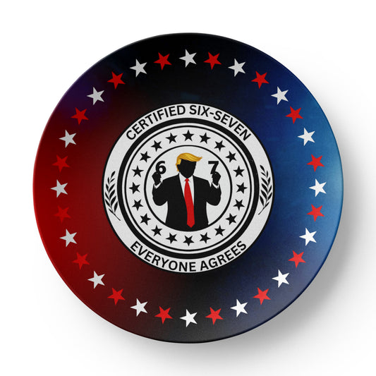 Six Seven Dinner Plate – Certified Parody Servingware