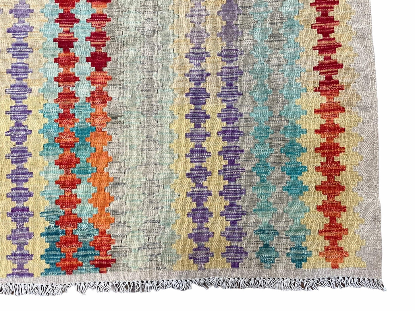 Colorful Kilim Rug 6x8 Multicolor Turkish Kilim Rug 6 x 8 Flat Weave Kilim Playful Anatolian Kilim Wool Kilim New Rug
