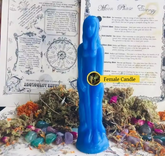 Female and Male Figurine Candles
