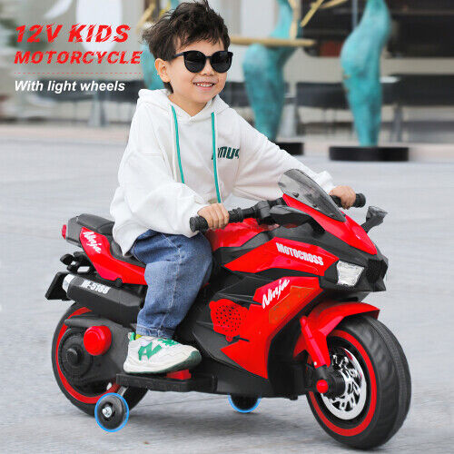 Bluetooth Music Ride-On Motorcycle for Kids - 12V Power Wheels