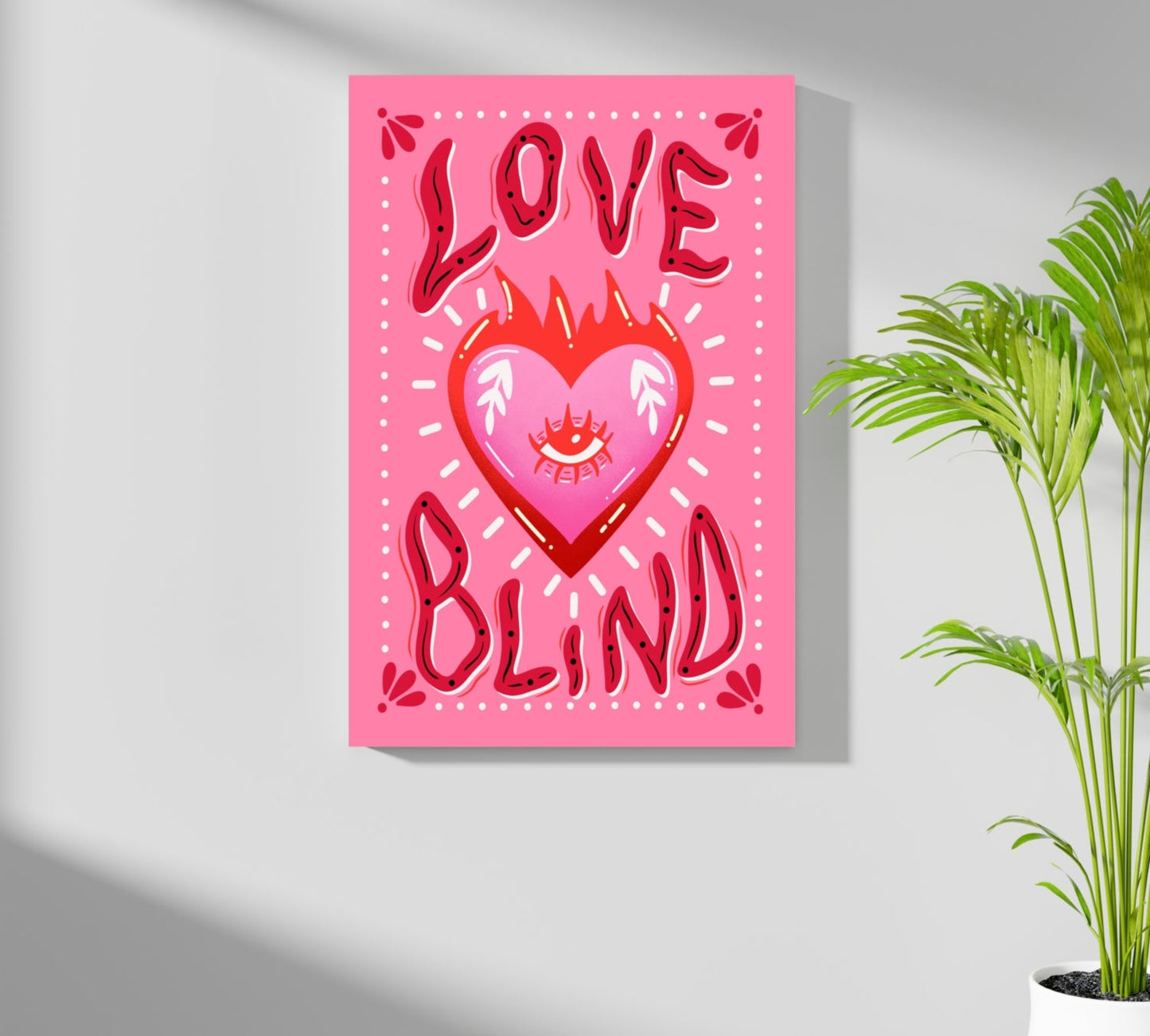 Love Blind Aluminum Print