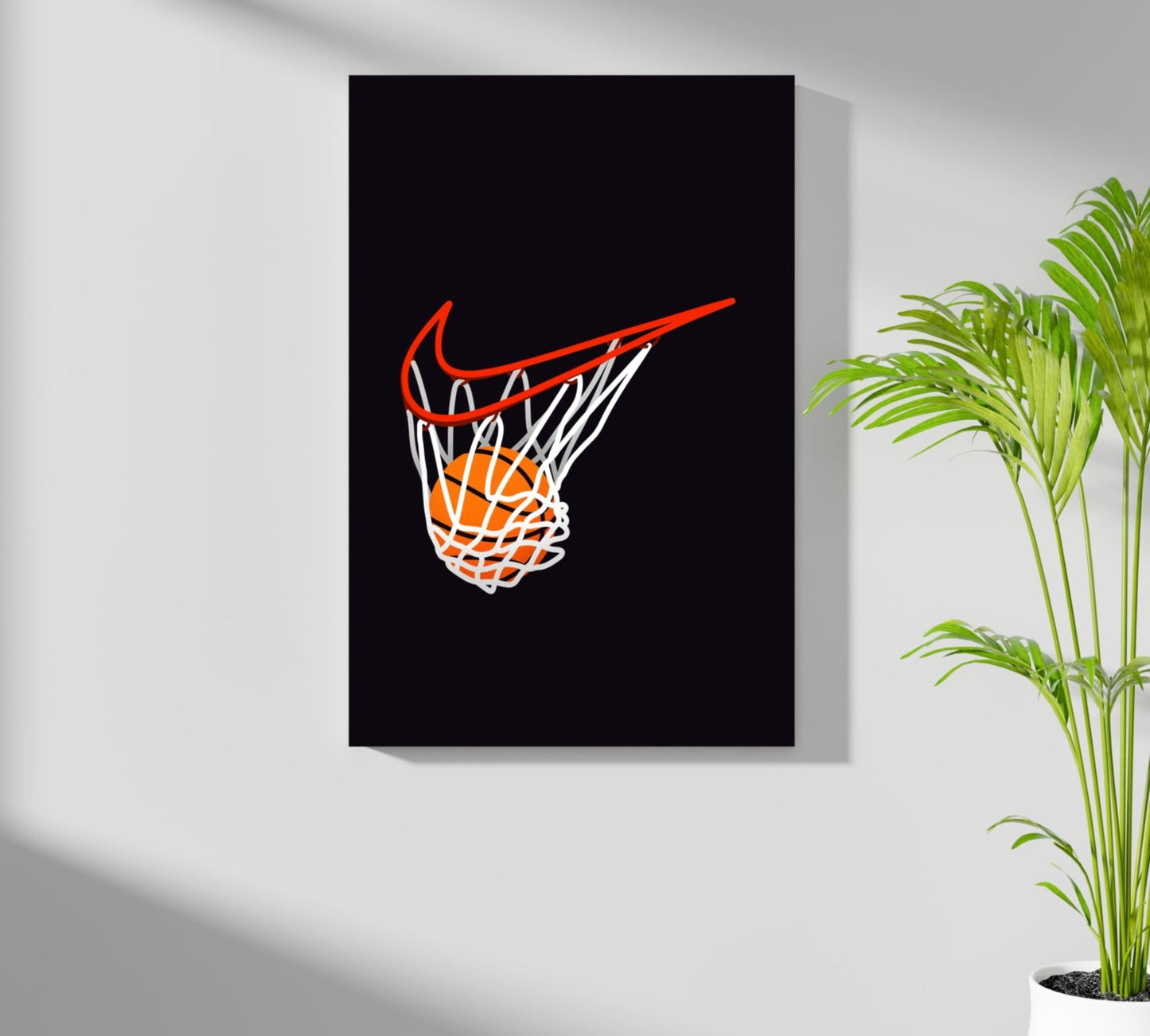 Basketball Aluminum Print Wall Art 16x11 Inches